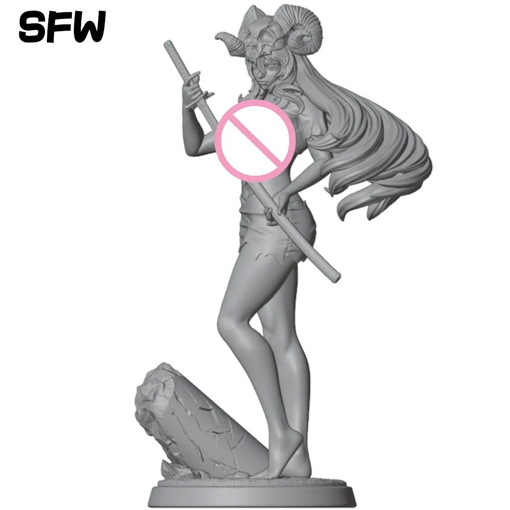 NSFW Belle ‌‌Nelliel Resin Model Kit 3d Printing Doll 1/24 Unassembled Resin Figure Statue Kits Unpainted Toy Gk Play Set