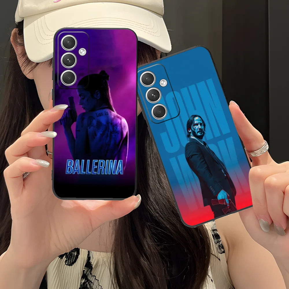 John Wick Mobile Phone Case for Samsung Galaxy S24 S23 S22 S21 S20 S10 S9 Plus FE Ultra Lite Black Cellphones Smartphone
