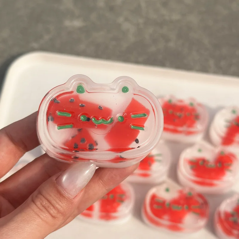 

Squishy Kawaii Semi Cooked Cheese Watermelon Matcha Kitten Biscuits Super Soft Glutinous Fidgeting Kids Girls Toys Holiday Gifts