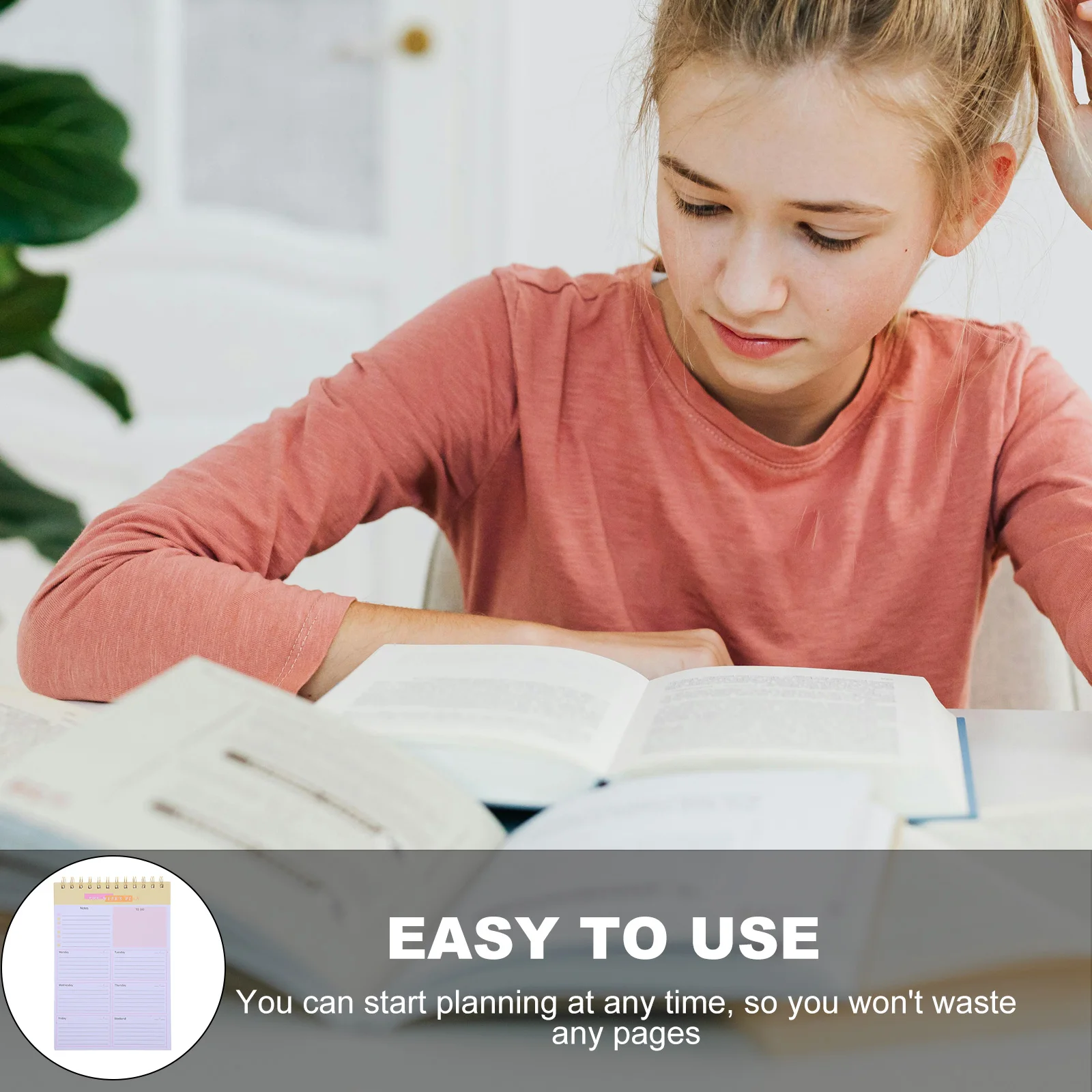 Weekly Planner Notepad Large Undated Weekly Planning Pad Smooth Paper Portable Desk Planner For Daily Task Tracking