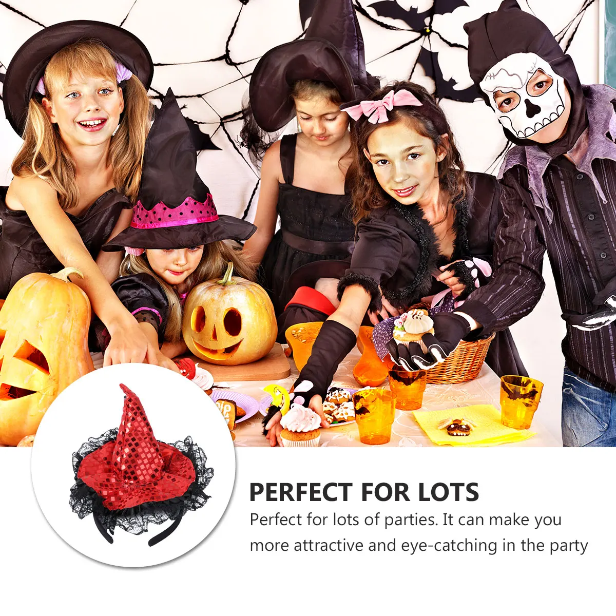 

Witch Hat Head Hook Purple Headband Little Halloween Hats Witches Decor