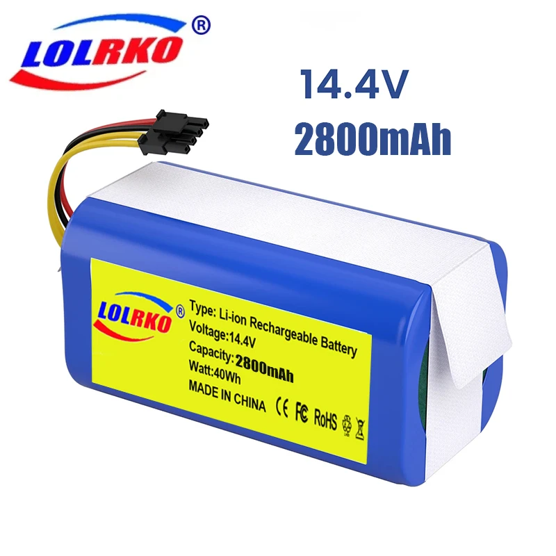 14.4V 12800mAh Lithium-ion Battery For Cecotec Conga 1290 1390 1490 1590 Robot Vacuum Cleaner Battery Gutrend Echo 520