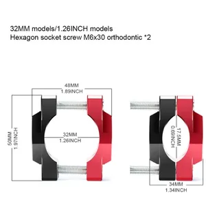 دراجة نارية أضواء كليب ، حامل دعامة ، مشبك سبائك الألومنيوم ، رود ناهض ، قطع غيار دراجة نارية 32 مم / 42 مم / 54 مم ، 1 قطعة الأكثر مبيعا 6 سلم جت سكي سي دو - رقم 3