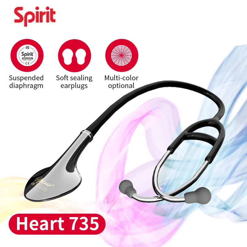 

Spirit 735 Single Head Stethoscope for Medical Professionals Doctors Nurses Nursing Medical Students and Home Medical Equipment