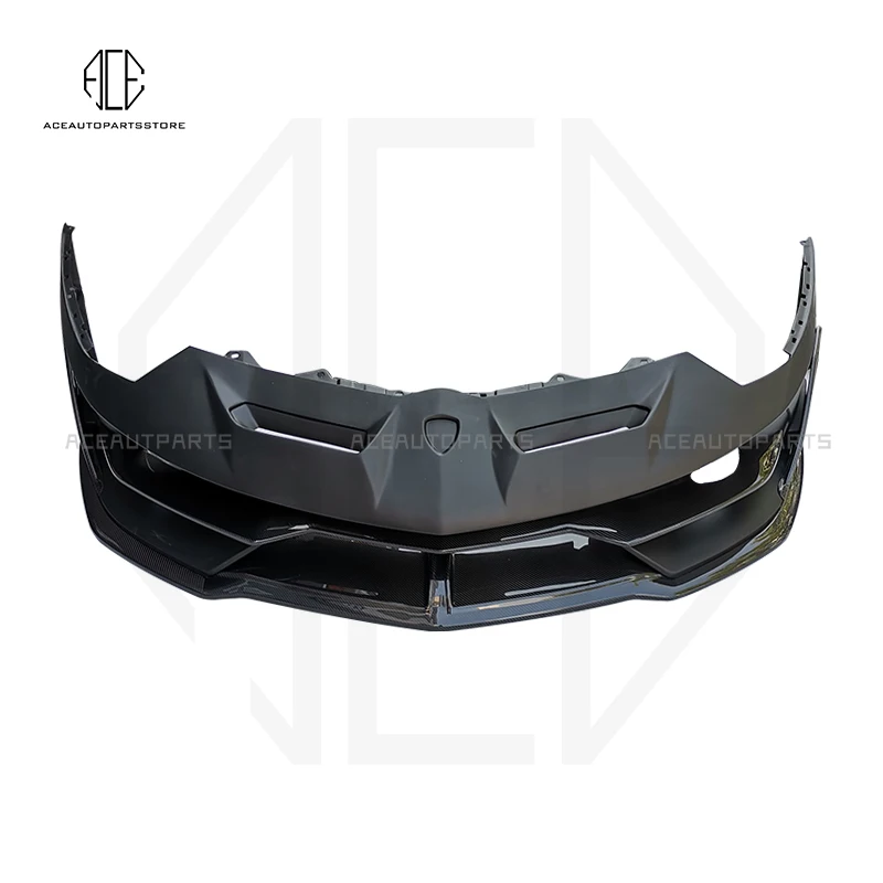 Hot sales SVJ style front bumper for Lamborghini Aventador LP700 LP720 SVJ fiberglass or semi carbon fiber front bumper body kit