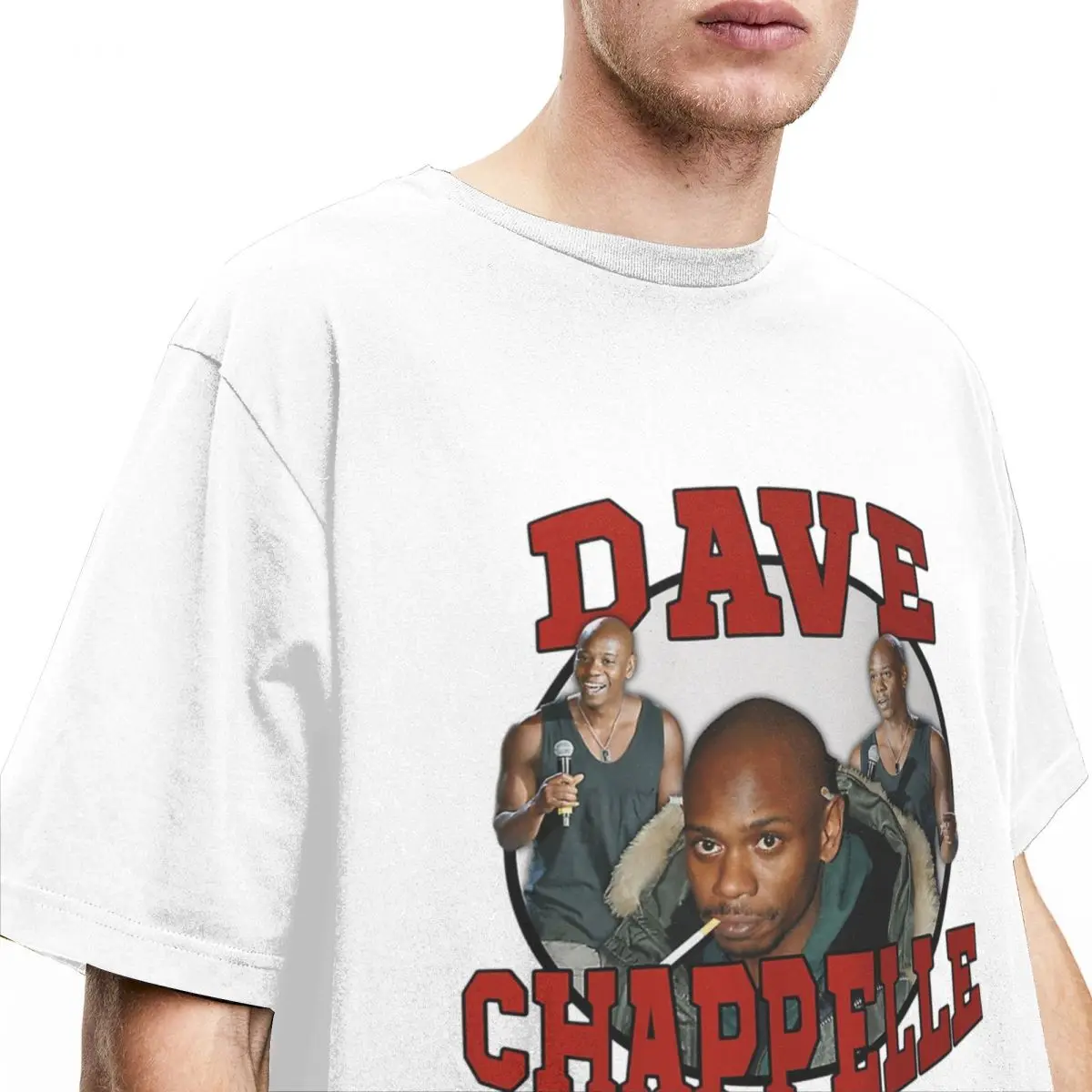 Funny Vintage Dave Chappelle Bootleg T-Shirts for Men Women Crew Neck 100% Cotton Funny Actor Short Sleeve Tees Original Clothes