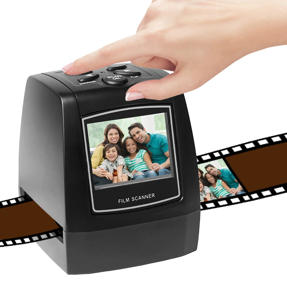 35/135mm Protable Negative Film Scanner 2.4Inch LCD Screen Photo Digital Image Viewer Mini Digital Film & Slide Scanner