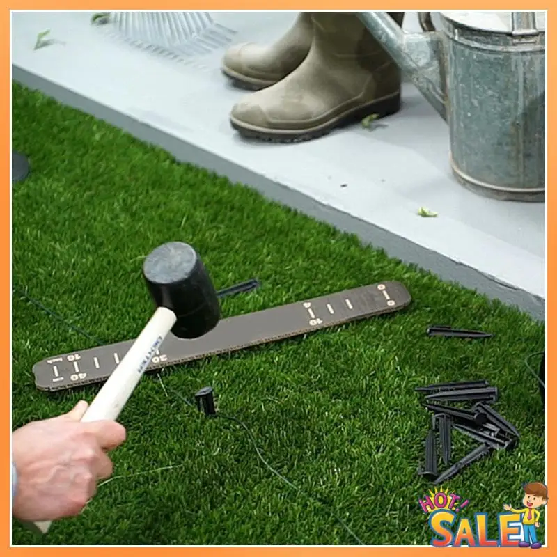 

AB68 100 шт. пластиковые колышки для гранильной проволоки, колышки для газона, пейзажные скобы для использования в саду, газонокосилка, кабельный колышек