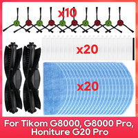 Fit For Tikom G8000 / G8000 Pro / Honiture G20 Pro Roller Side Brush Filter Mop Cloths Rag Robot Vacuums Spare Part Accessory