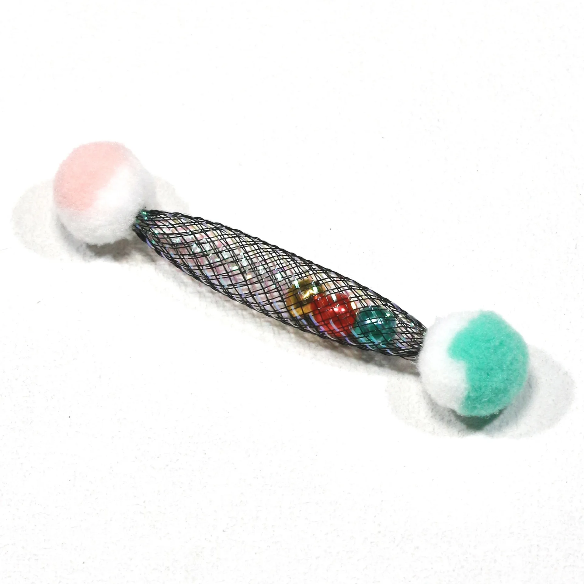 Pelotas de felpa colores aleatorios – Juguete interactivo para gatos - imagen 2