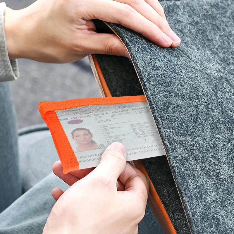 Nylon Mesh Card Storage Bags Mini Transparent Grid Bus ID Credit Card Holder Zipper Pouch Traveling Small Coin Wallet
