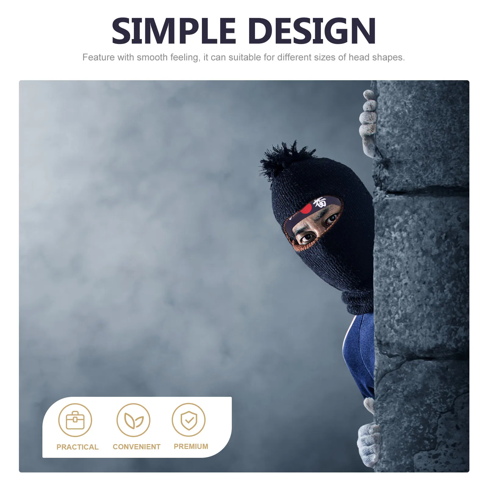 

Japanese Headband Decor Breathable Karate Strap Portable Chef Accessory for Sports Exercises Face Washing Cooking Reusable Band