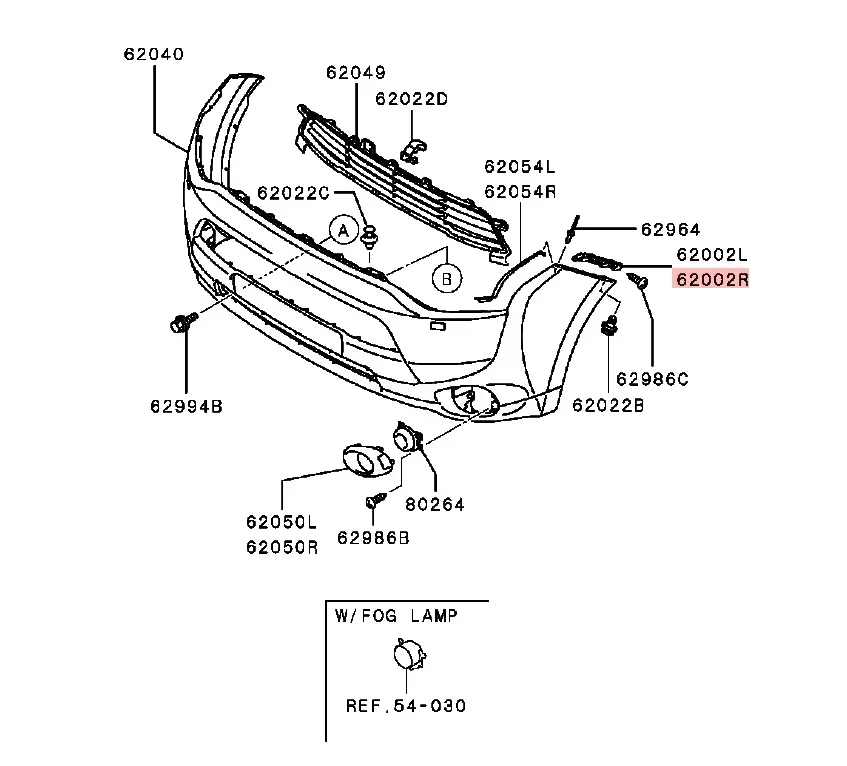 1 or 2 Pieces Front Bumper Bracket for Outlander GF 2013-2014 Upper Bumper Side Support Bracket Retainer 6400F880