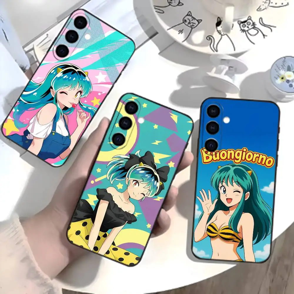 LUM Anime T-Urusei Y-Yatsura Phone Case For Samsung Galaxy A73,A72,A71,A70,A52,A51 Others Soft Black Cover