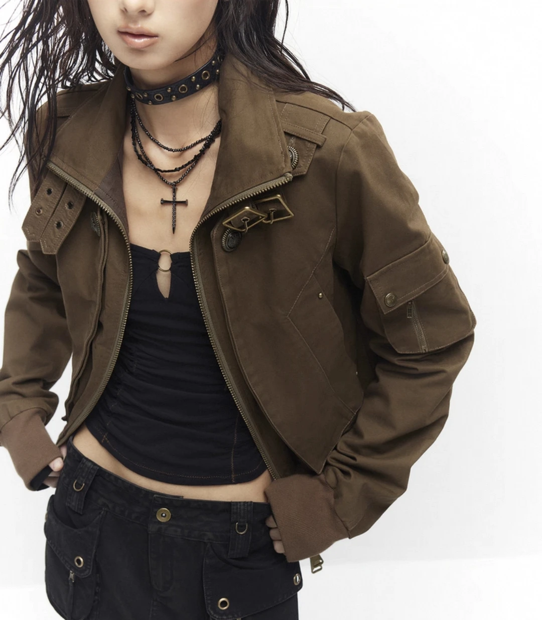 

Bomber Jackets Womens Jacket Japonesa Winter Cotton Insulated Cozy Techwear Lining Functional Urban Minimalism Layered Commuting