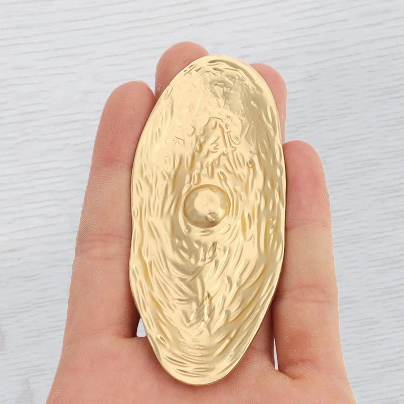 

1 x Matte Gold Color Exaggerated Irregular Geometric Leaf Charm Pendant For DIY Necklace Fashion Earring Jewelry Accessories