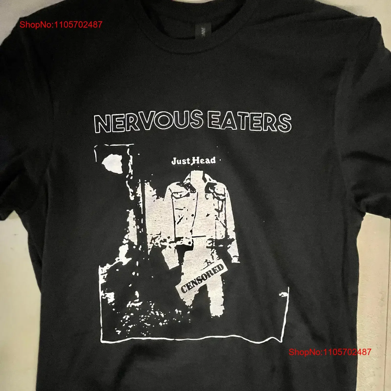 Nervous Eaters kbd punk T Shirt vintage Washed graphic homme Stretched Casual Breathable Versatile Slightly Stylish fashion