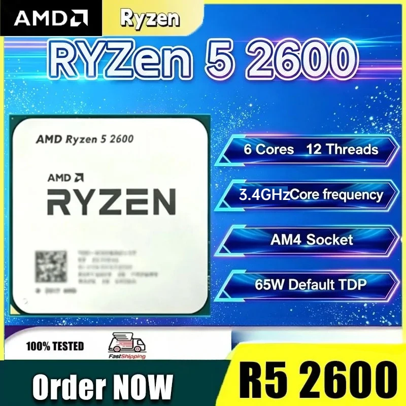Amd Cpu Ryzen 5 - AMD Ryzen 5 R5 2600 3,4GHz