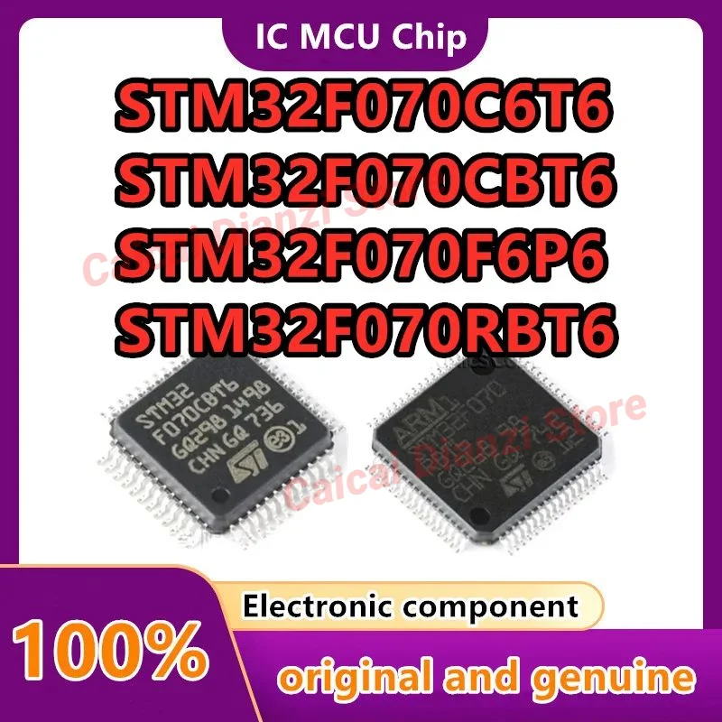 STM32F070RBT6 STM32F070F6P6 STM32F070CBT6 STM32F070C6T6 ARM Cortex-M0 32-bit microcontroller MCU Original genuine 1PCS/LOT