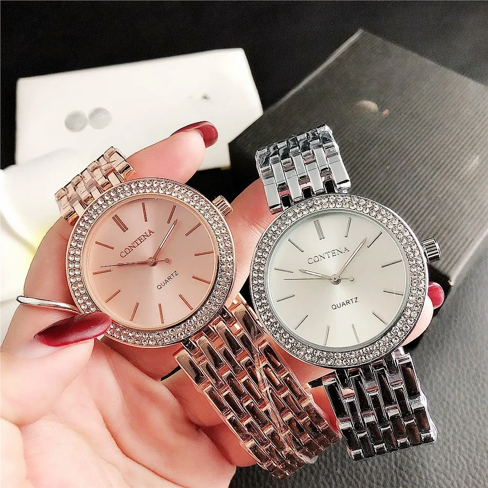 New Fashion Luxury Ladies Watches for Women Luxury Brand Stainless Steel Roman Numeral Watch Relogio Feminino