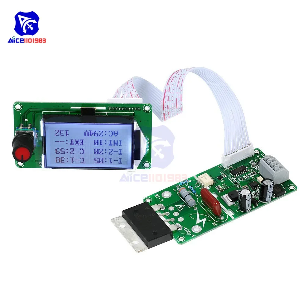 diymore 100A/40A Digital LCD Spot Welder Control Module Double Pulse Control Panel for Household Battery Welding Equipment