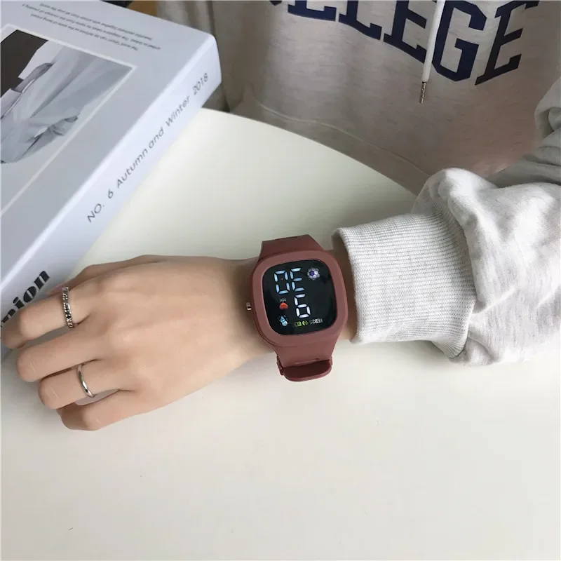 Cat-Ear Kids Watch with Bracelet Waterproof Digital Watch LED Sports Electronic Wristwatch for Girls Boys Students Children Gift