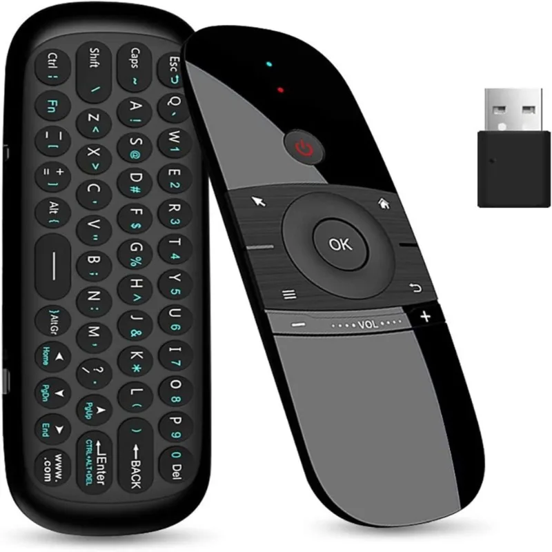 W1 Universal TV Remote Air Mouse, Wireless Keyboard