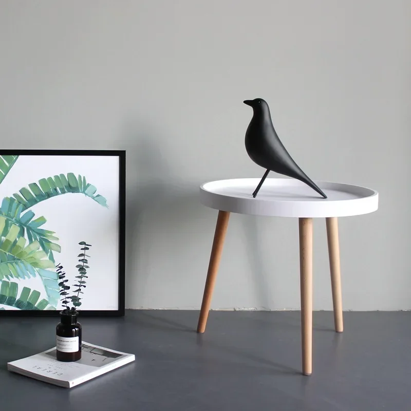 

Round table creative corner table, bedside table, edge cabinet, modern Nordic minimalist coffee table, casual table