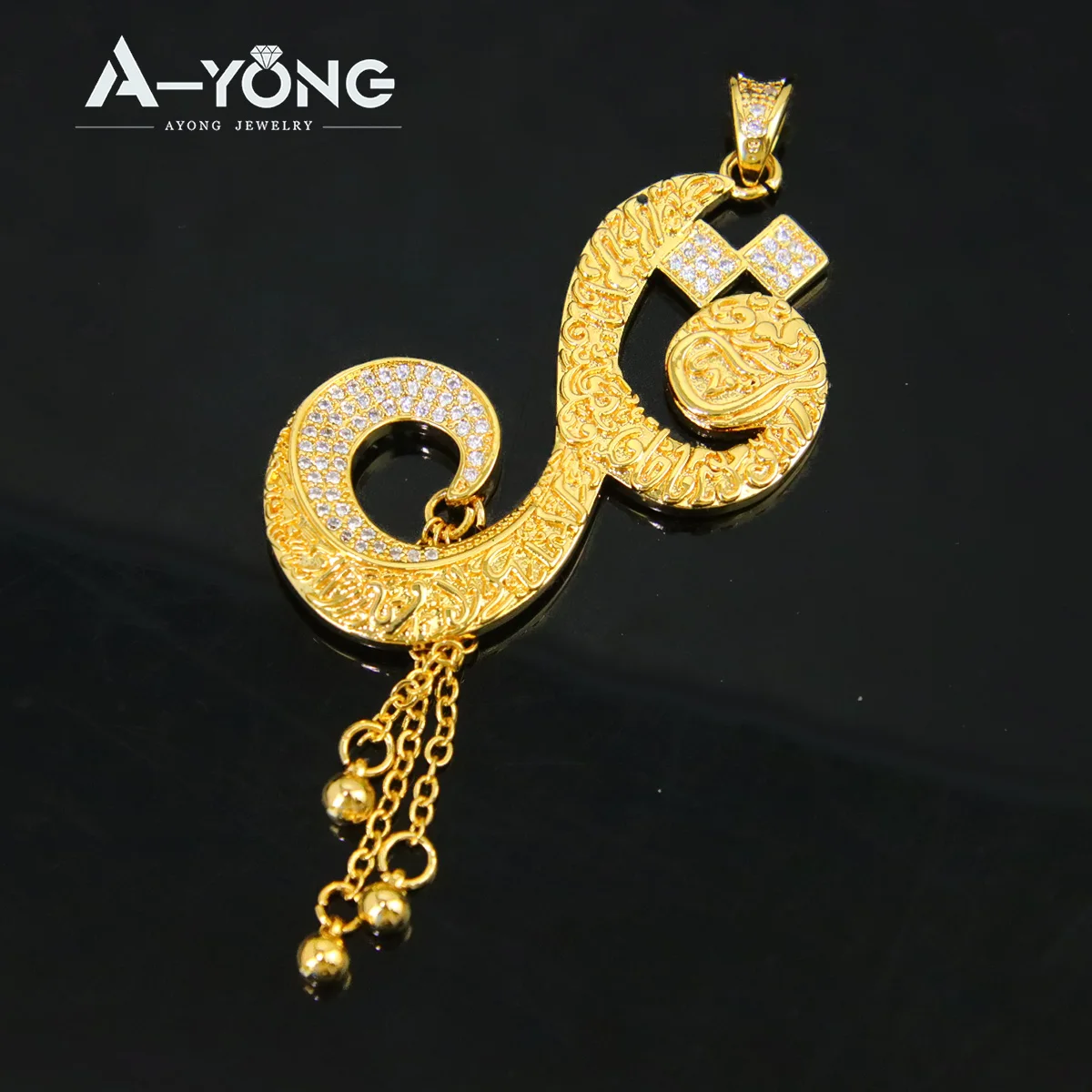 Luxury Arab Coin Pendant 18k Gold Plated Turkish Necklace Round Pendants Dubai African Womens Mens Vintage Jewelry