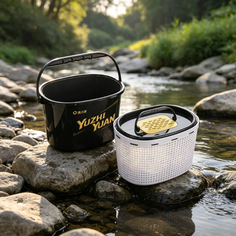 grand-seau-de-peche-a-double-paroi-noir-et-dore-pour-poissons-vivants-ideal-pour-la-peche-en-riviere-resistant-a-l'usure-et-aux-rayures