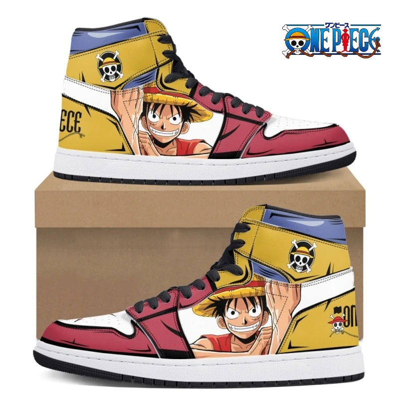 

Модные кроссовки One Piece Monkey D Luffy — баскетбольная обувь в стиле аниме для мужчин и женщин, повседневная одежда унисекс и праздничный подарок