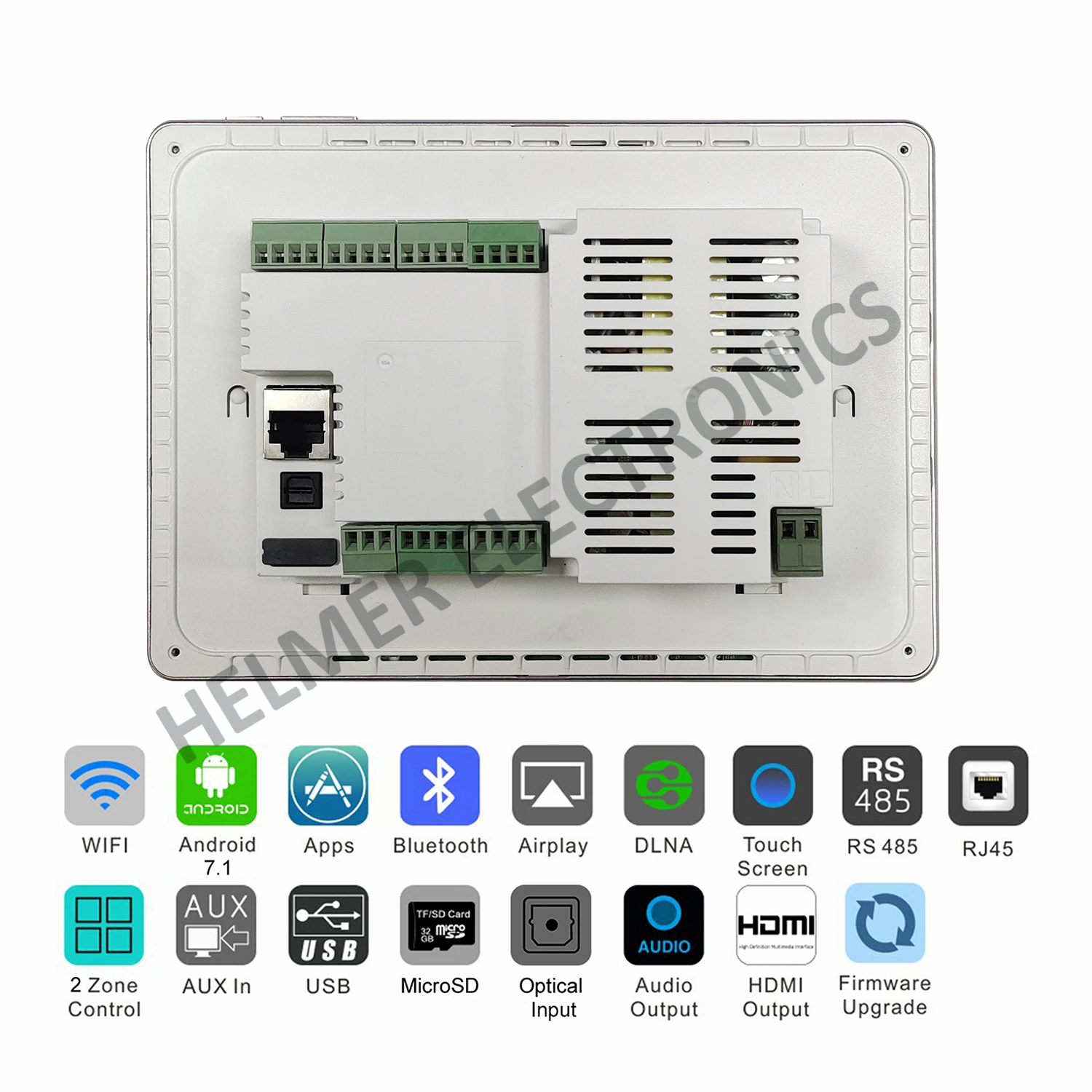 Helmer 8 "Touch Screen WIFI เครื่องขยายเสียง Bluetooth-ใช้งานร่วมกับเครื่องเสียงระบบ,multi-เครื่องเล่นเพลง X8