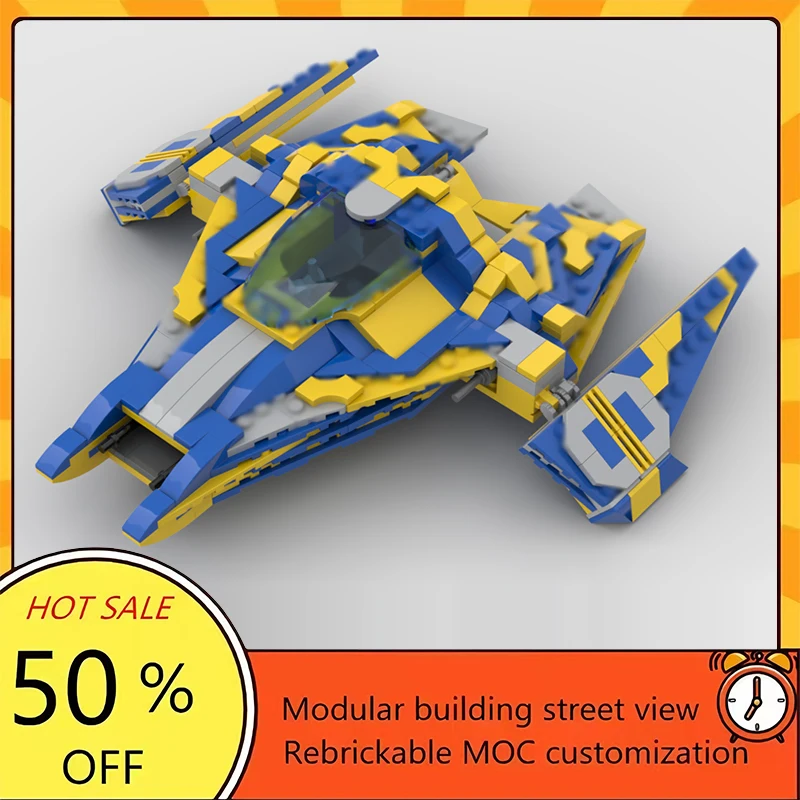 

Набор для сборки космического корабля из 405 деталей: популярная модель по мотивам фильма «Звездные войны», модульный конструктор, технологичный подарок, праздничный набор для детей