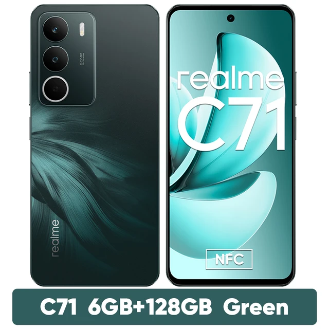 スマートフォン本体 realme C71 6GB-128GB NFC World Premiere] realme C71 Smartphone 6300mAh Battery 45W Charge