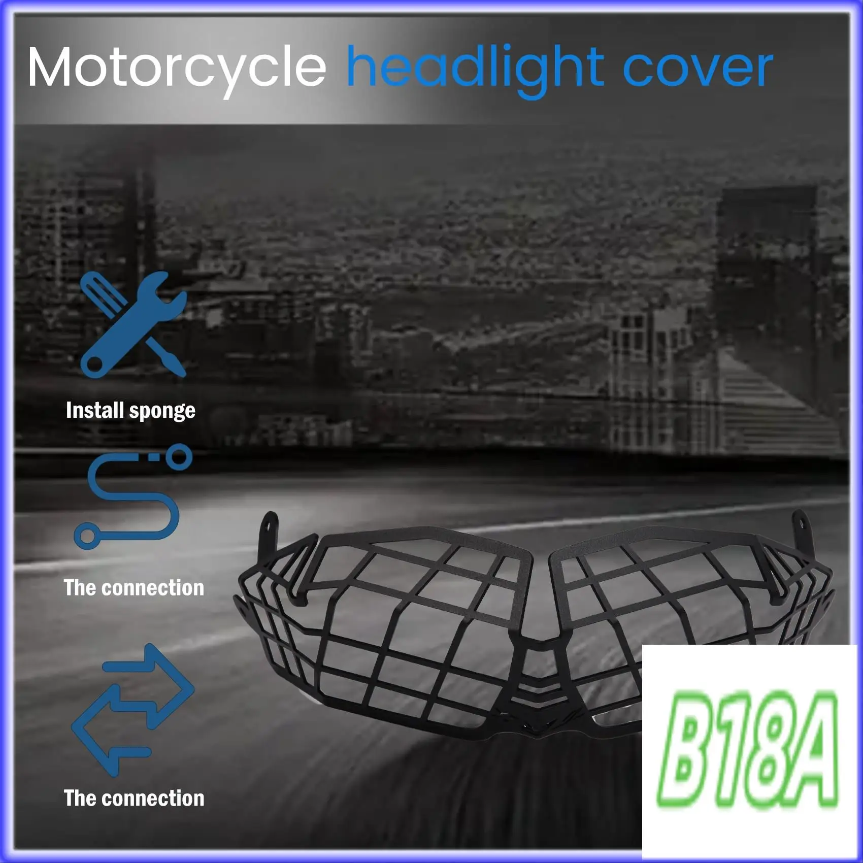 

H5-For 2018-2020 Benelli TRK502 Trk 502 Motorcycle Headlight Guard Protector Grille Covers Motorcycle Accessories