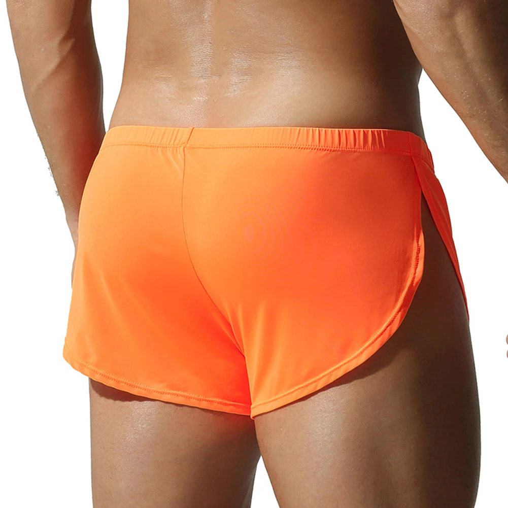 Men Pouch Breathable Underpants Trunks Underwear For Hot Man Ice Silk Soft Lingerie Comfort Boxers Briefs Summer Men's Panties