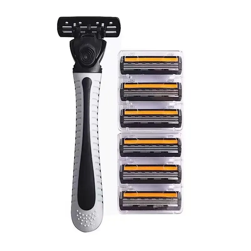 Brand New Men Razor Shaver Three Layer Design Reusable Shaving Tool with Imported Blade Multi Head Replace