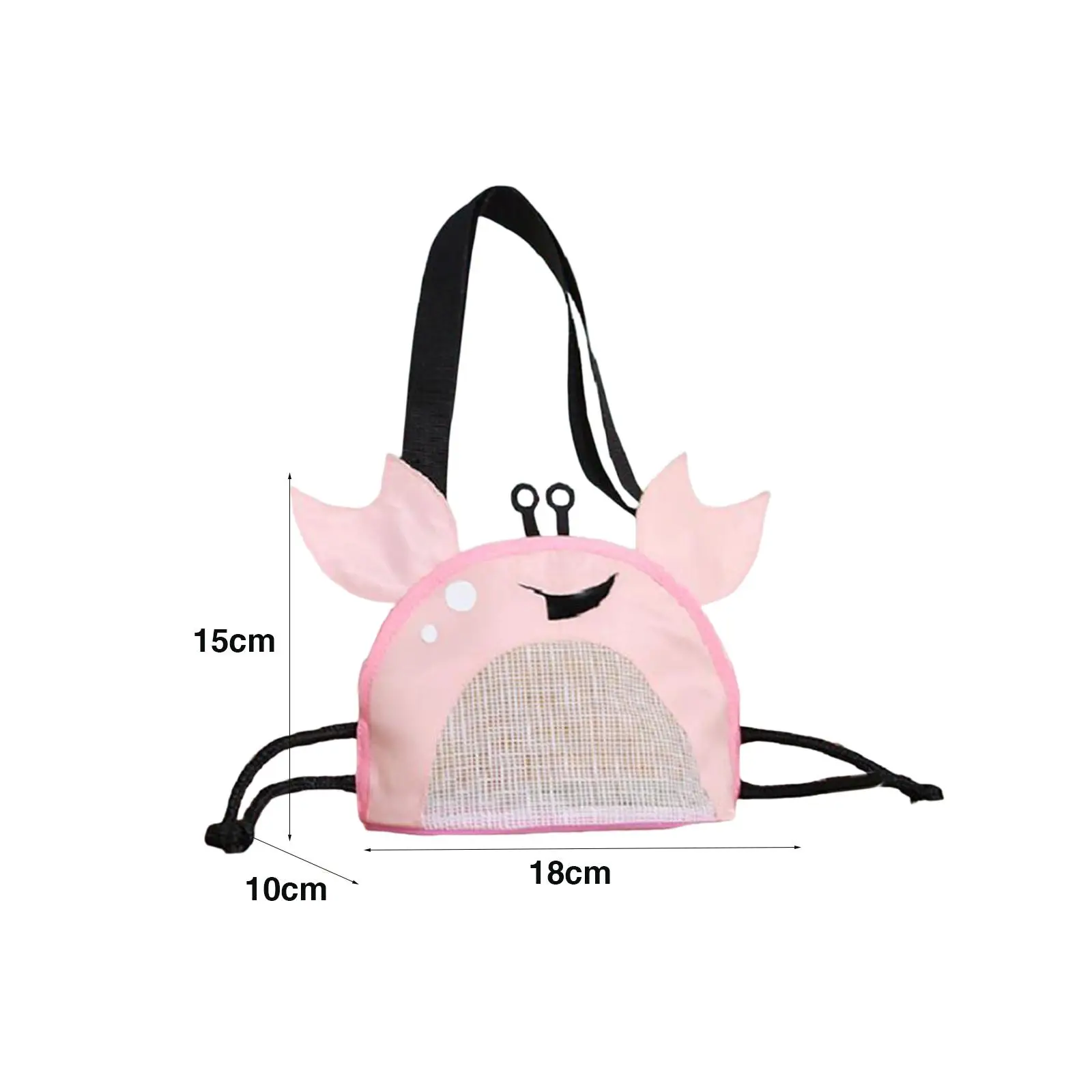 Beach Mesh Bag Shell Collecting Bag Kids Girls Toy Seashell Bag Kids Girls Beach Toy Bag