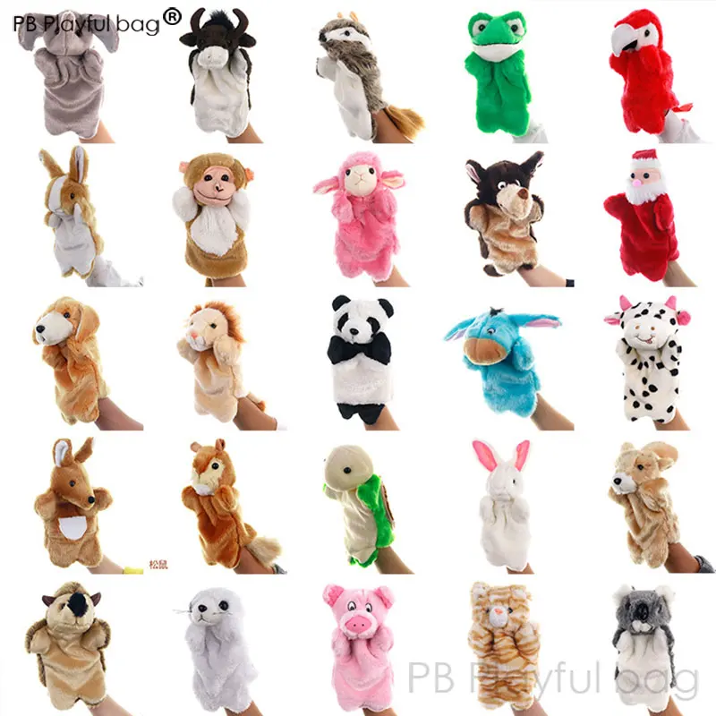 

Action figures Plush toy hand puppet children's story props Animal rabbit parent-child interaction doll festival gift XD20