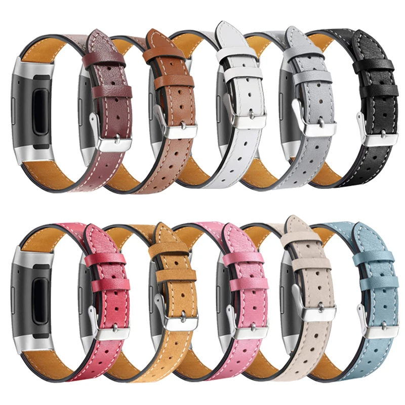 For Fitbit Charge 5 4 3 2 Leather Band Replacement Sports Women Men Bracelet Correa For Fitbit Charge 6 4 3 2 Watchband strap