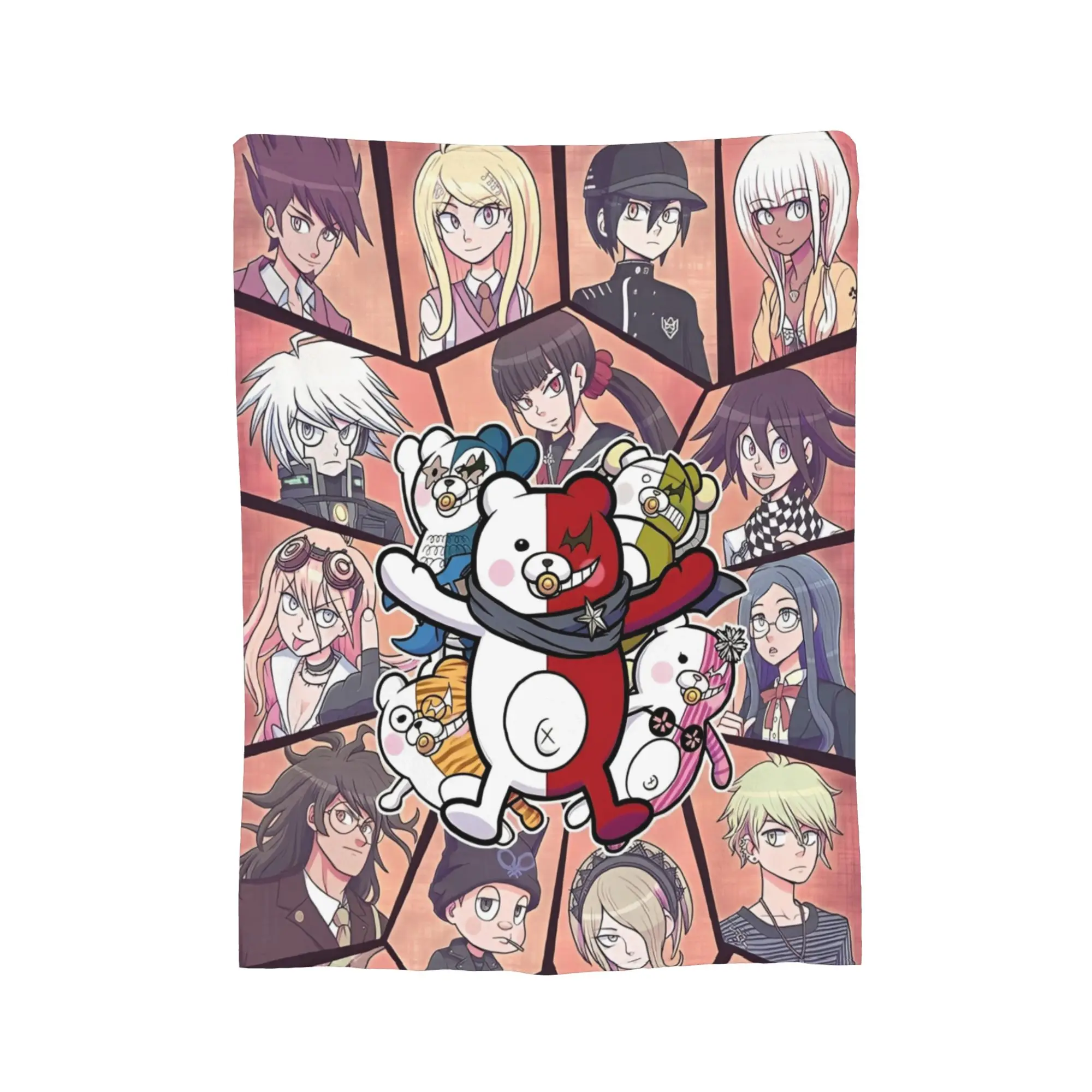 Danganronpa انمي ياباني رمي بطانية للأريكة لينة مريحة بطانية قطيفة 50x60 بوصة متعددة الحجم المفارش لجميع المواسم