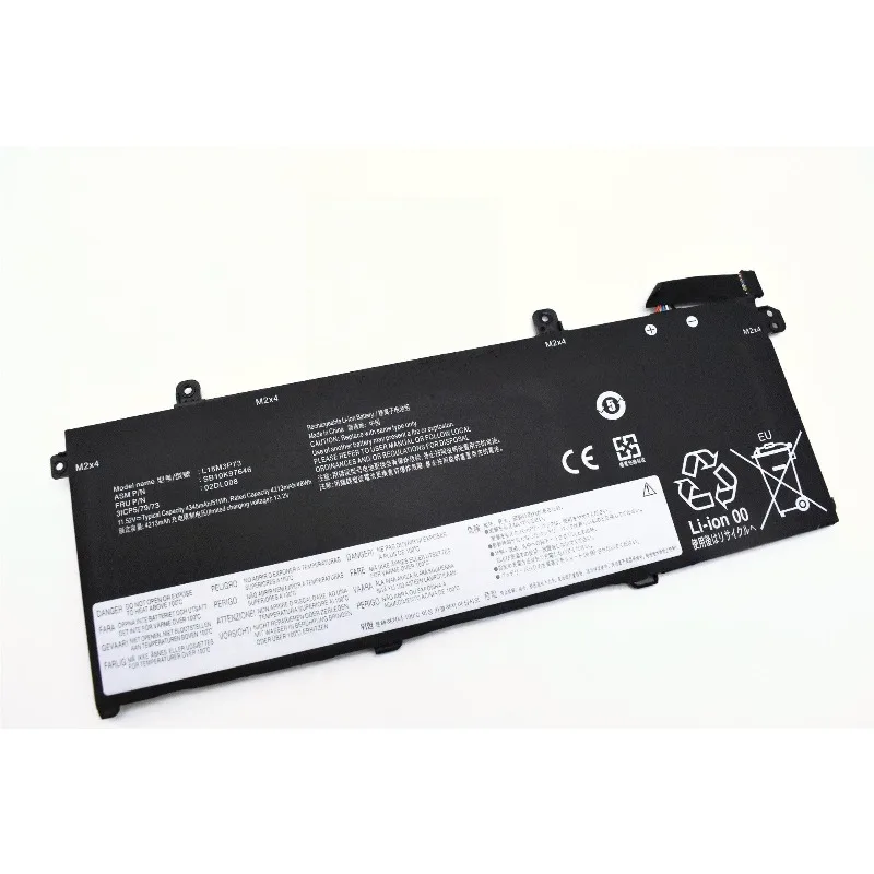 11.52V 51Wh 4345mAh L18M3P73 L18L3P73 L18C3P72 L18M3P72 Battery For Lenovo ThinkPad T490 T495 P43s 02DL007 SB10T83122 5B10W1