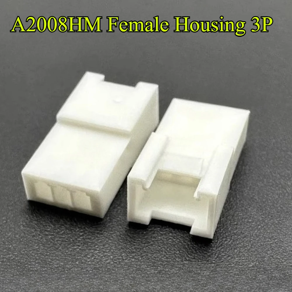 10/30/50/100 قطعة A2008HM الملعب 2.0 مللي متر مع قفل مشبك أنثى الإسكان 2P/3P/4P/5P/6P/8P المطاط قذيفة وموصل طرفي ذكر #3