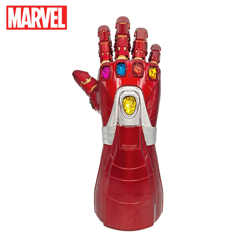 Marvel Officially Licensed Infinity Iron Man Infinity Gauntlet Anime Figure Scene Ornaments Bank PVC Piggy Bank Gift for Family