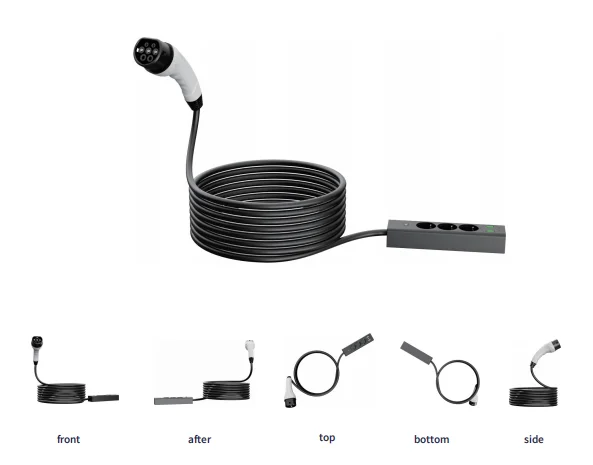 Custom 3.5kw GBT DC V2L EV Charger New Outdoor Camping Extended Plug Socket with 7kw EV Discharge Gun for Discharging EV Remote