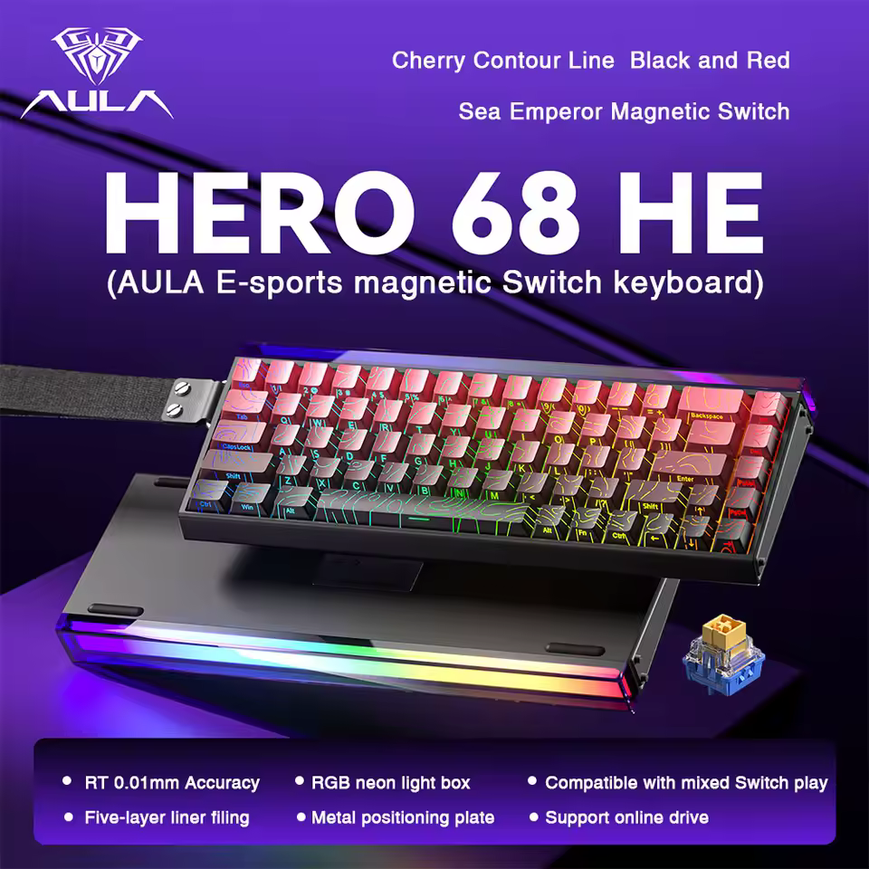 AULA HERO 68HE 기계식 키보드