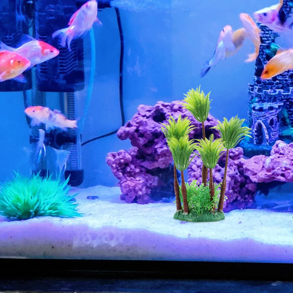 

2pcs Lifelike Tall Water Grass Aquarium Plants Fish Tank Decorations Plastic Plants for Aquatic Landscaping Vivid Artificial