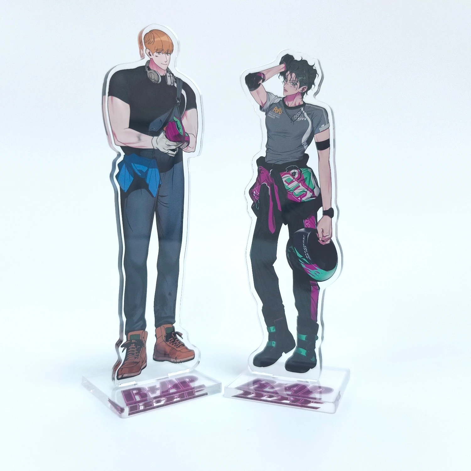 My Jumbo Babe Racing to Another Pink Racer & Partner Acrylic Stand BL Yaoi Manhwa Key Chain Anime Collectible Gift