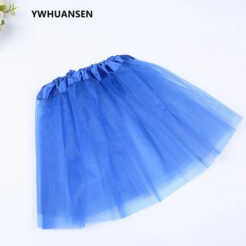 3 Layers Tulle Girl Party Wear Gowns Princess White Tutu Skirt For Kids Dance Summer Short Fluffy Saias Menina Costume