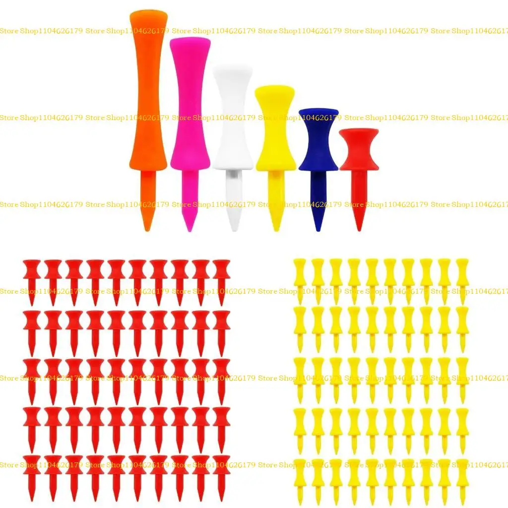 

A1A2 50Pcs Eco-Friendly Golf-Tees Step Down Golf Sports Golf Stuff Plastic Step Tees